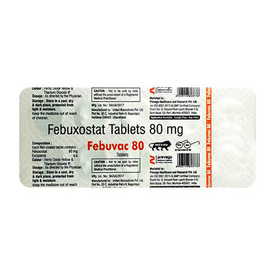 FEBUVAC 80 TAB 1*10