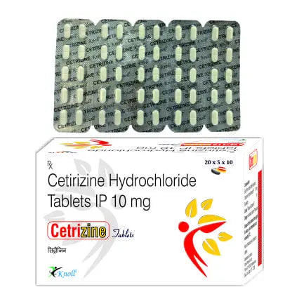 Cetrizine 10 mg Tablet – Cetirizine Hydrochloride for Allergy & Hay Fever Relief