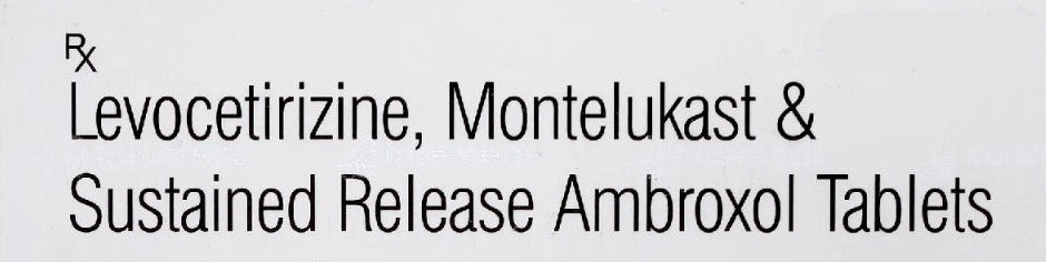 Montevac AXL Tablet – Montelukast 10 mg + Levocetirizine 5 mg + Ambroxol 75 mg for Allergy & Mucus Symptoms