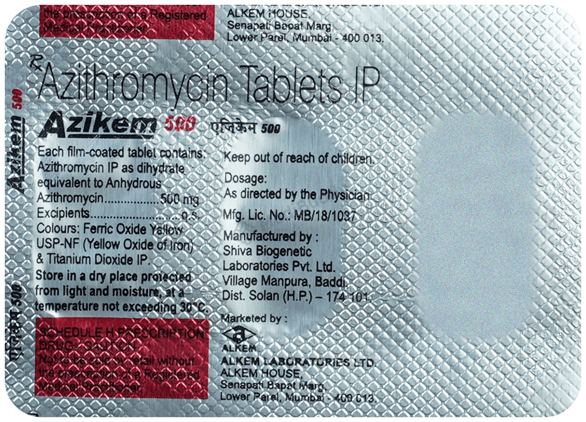 AZIKEM 500 TAB 1*3