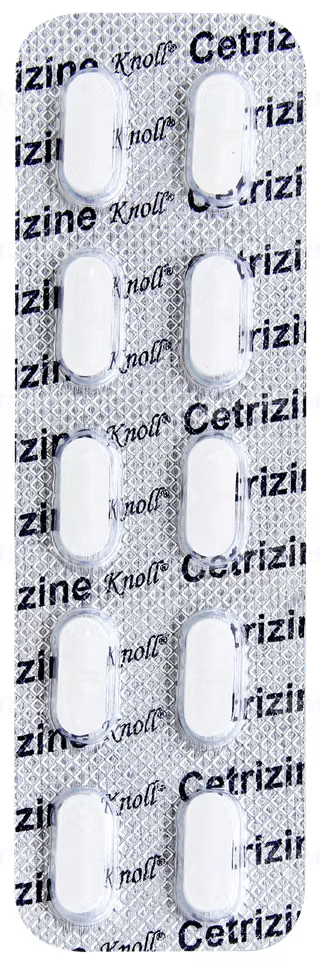 Cetrizine 10 mg Tablet – Cetirizine Hydrochloride for Allergy & Hay Fever Relief
