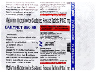 DAILYMET 850 TAB 1*10
