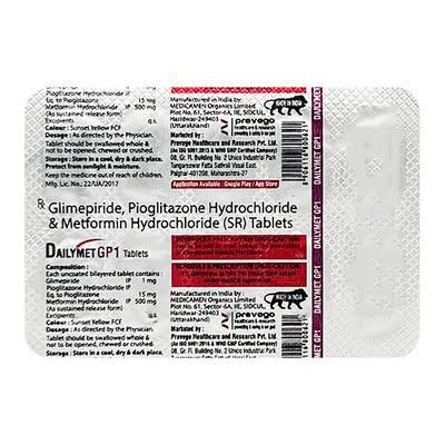 DAILYMET GP1 TAB 1*10