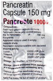 PANCREOTE 10,000 CAP 1*10