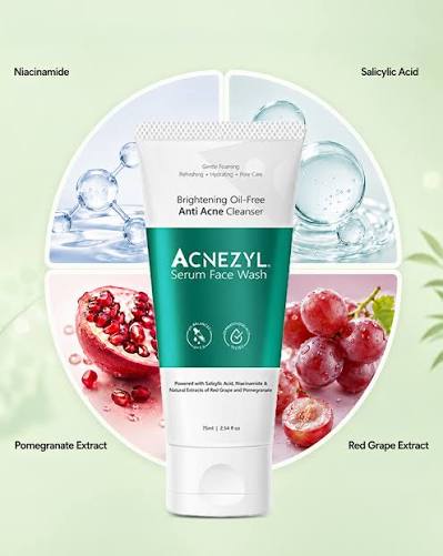 ACNEZYL Serum Face Wash | Salicylic Acid & Niacinamide Cleanser