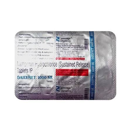 DAILYMET 1000SR TAB 1*10