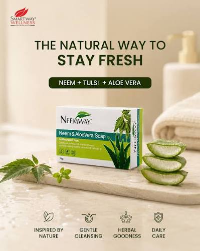 Neemway Protective Soap – Neem, Tulsi & Aloe Vera Herbal Soap for Daily Skin Care