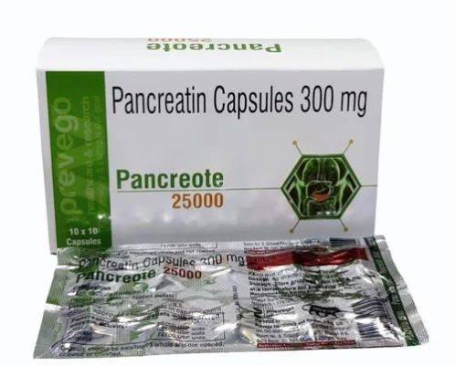 PANCREOTE 25,000 CAP 1*10