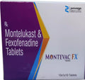 Montevac FX Tablet – Fexofenadine 120 mg + Montelukast 10 mg for Allergy Symptoms