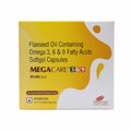 Megacare 369 Capsule – Flaxseed Oil 500 mg with Omega 3, 6 & 9 Fatty Acids | 15's